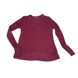 American Eagle Hi-lo Knit Sweater Cutout Collar